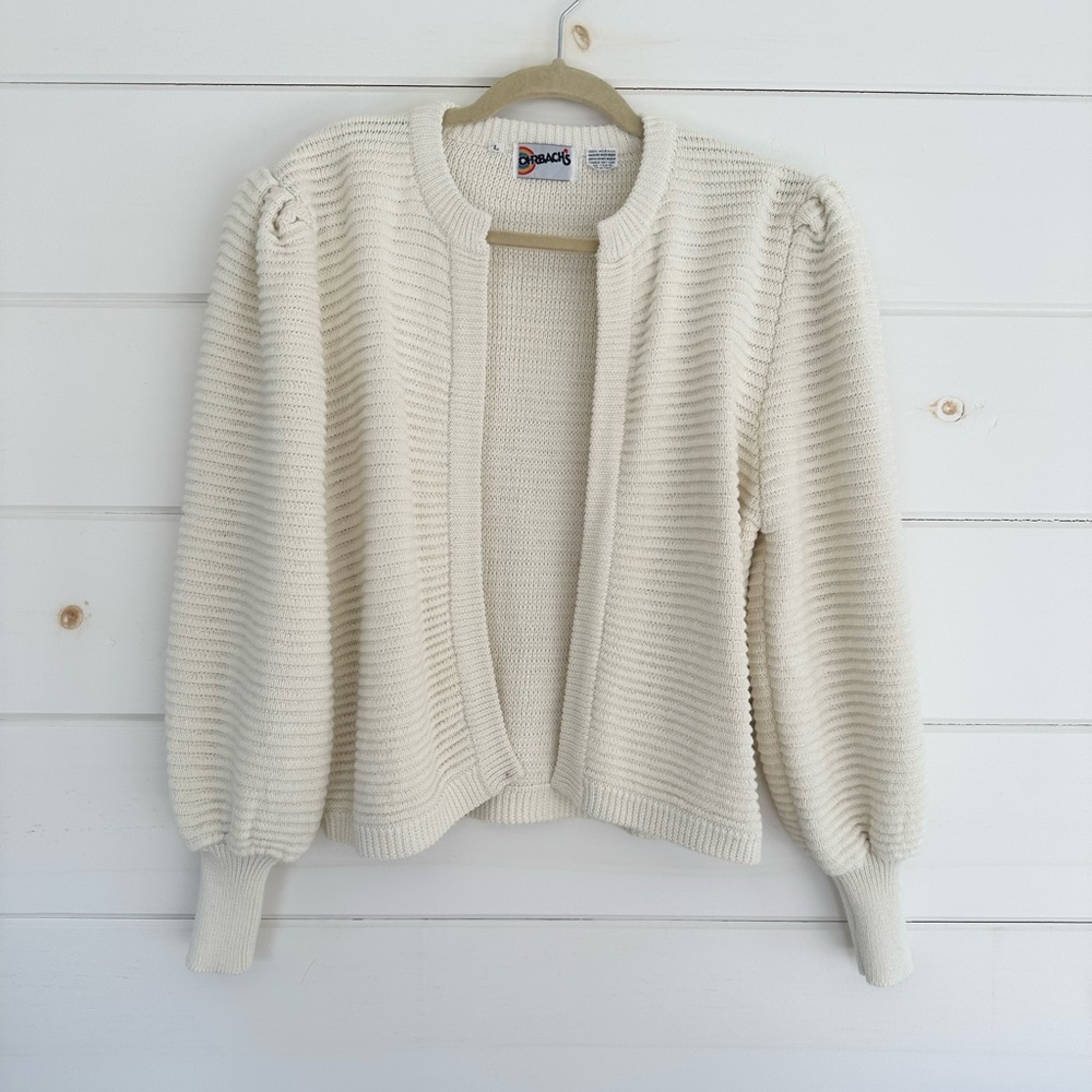 Vintage Ivory Women's Knit Cardigan